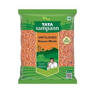 Tata Sampann Masoor Dal, Whole, 1kg